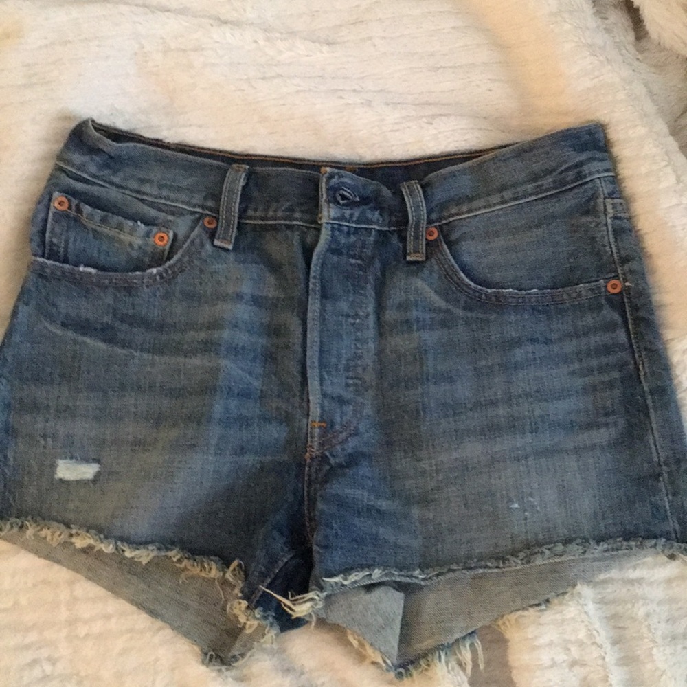 Levi’s 501  high wasted jean shorts